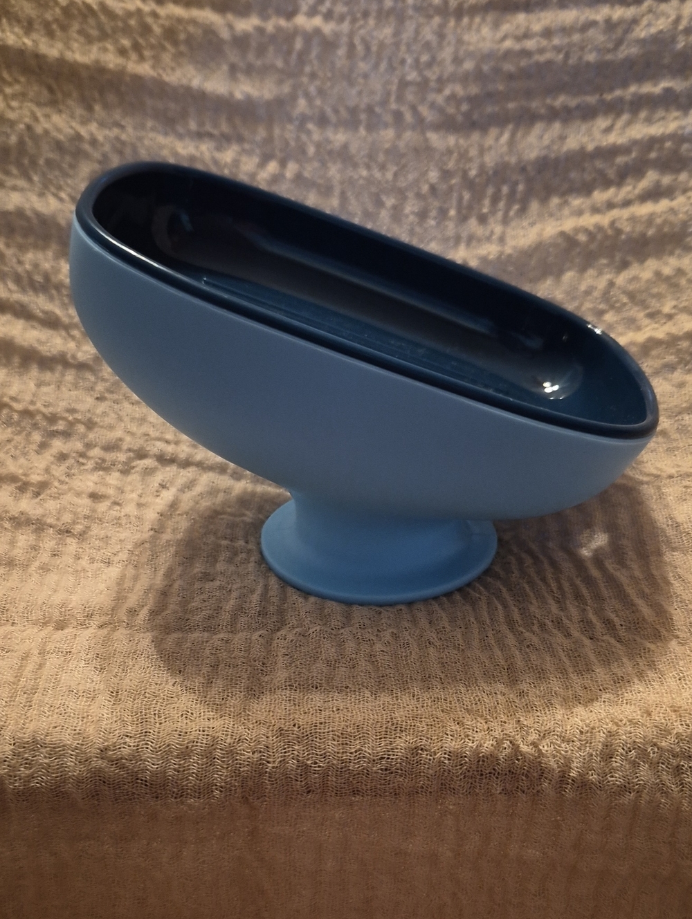 Get 3 For $5 Blue Soap Pedestal Bowls